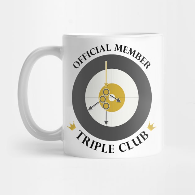 The "Triple Club" - Black Text by itscurling